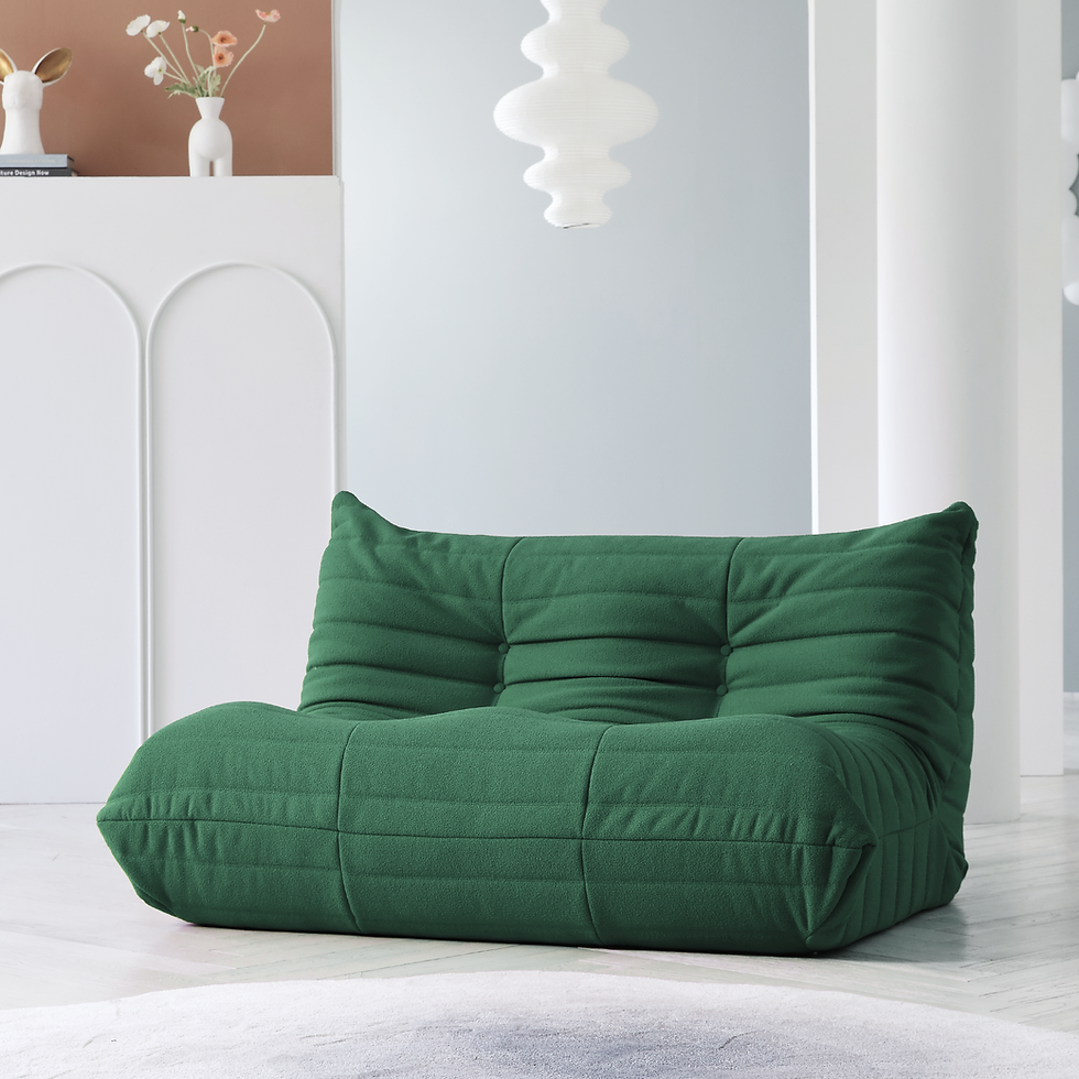 Thumbnail: Teddy Fabric Bean Bag Sofas Comfy Lazy Floor Sofa Couch Soft Lounge Chairs Foam-