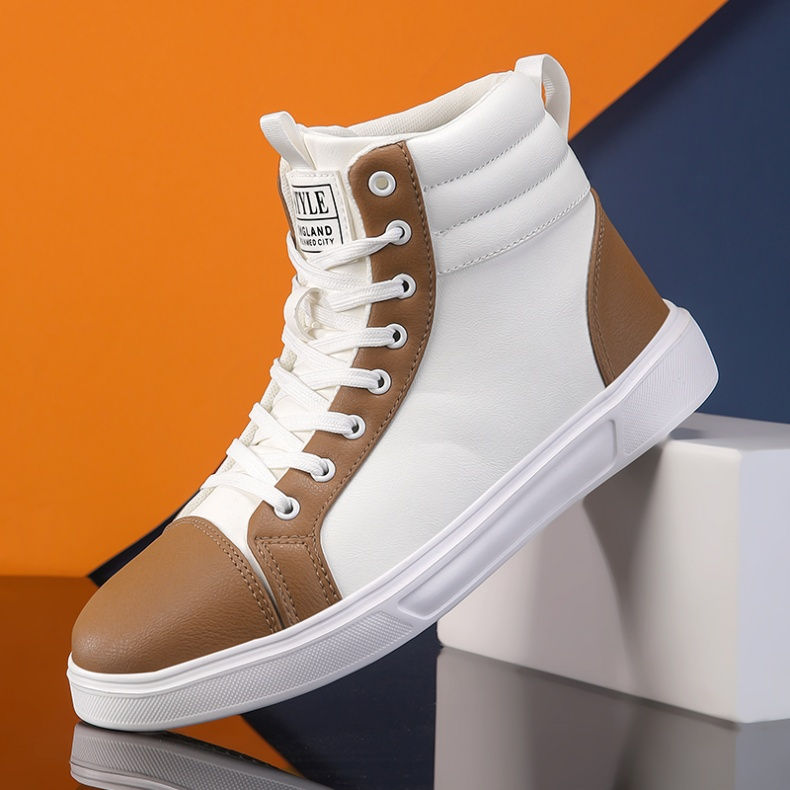 Thumbnail: 2025 Spring Fashion Red Men's Sneakers High Top Skateboarding Shoes for Men Wome