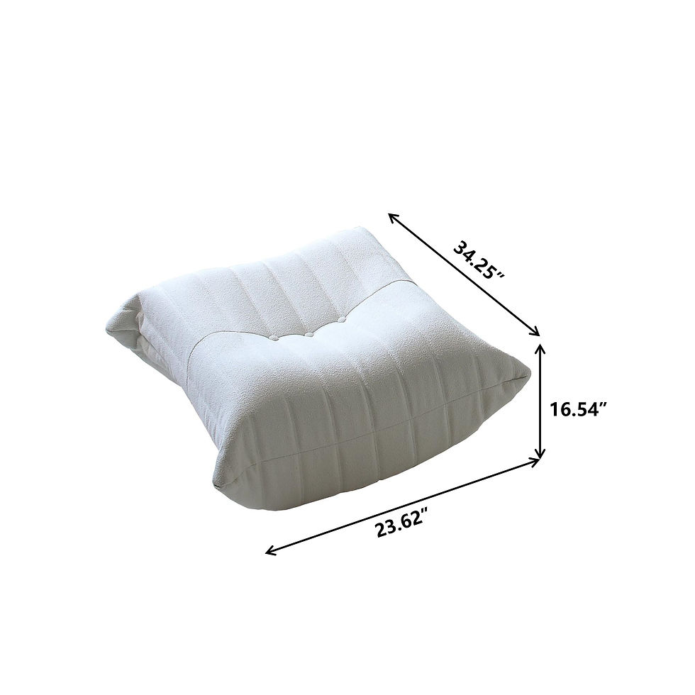 Thumbnail: Teddy Fabric Bean Bag Sofas Comfy Lazy Floor Sofa Couch Soft Lounge Chairs Foam-