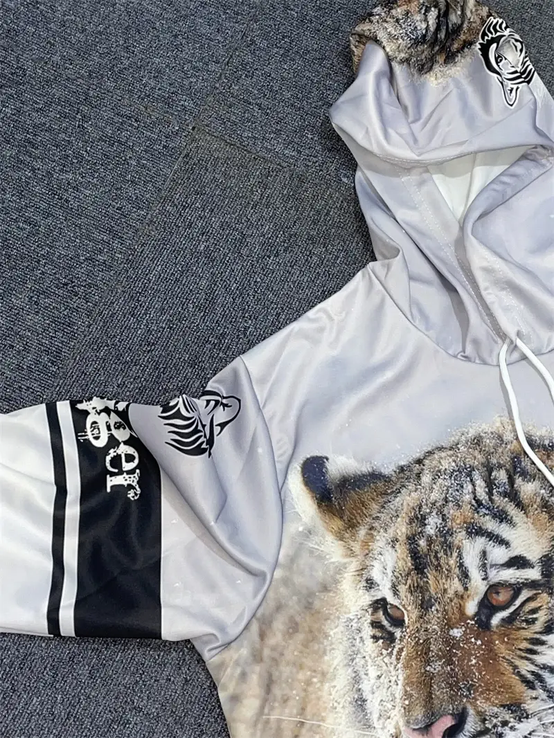 Thumbnail: New Animal 3D Tiger Printed Hoodie + Pants Suit Cool Men/Women 2 Pcs Sportwear T