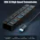 Thumbnail: 4/7-Port USB 3.0 Hub with LED Indicator Independent Switch Control for Laptop Fl