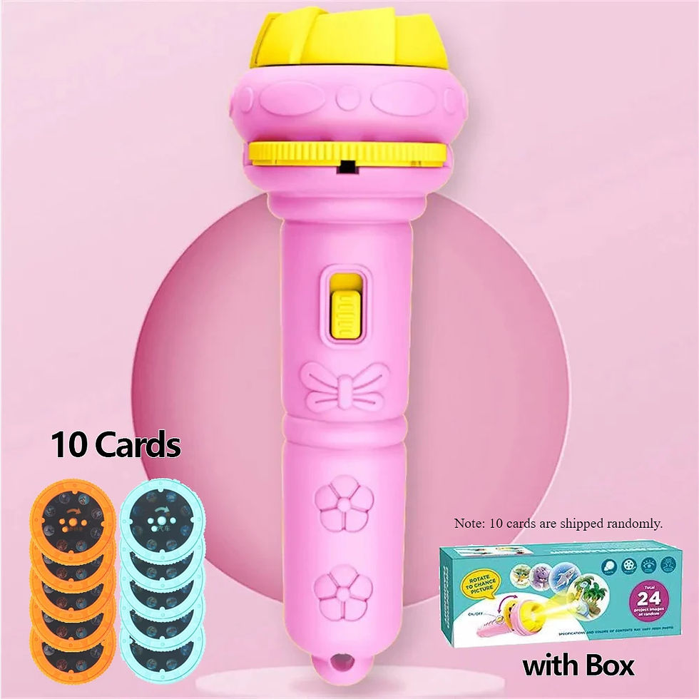 Thumbnail: 10 Cards Cartoon Projection Flashlight 80 Patterns Creative Children Flashlight 