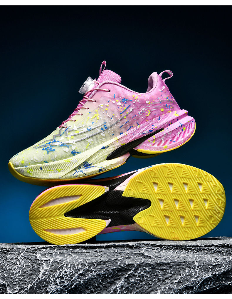 Thumbnail: Trend Platform Button Walking Sneakers High Quality Basketball Running Shoes Mal