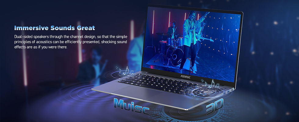 Thumbnail: ACEMAGIC Gaming Notebook AMD Ryzen 7 5700U(Beat i7-1265U)Backlit Laptop Keyboard
