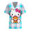 Thumbnail: Hello Kitty print Short Sleeve Fashion Casual Slim Top Spring and Summer New Wom
