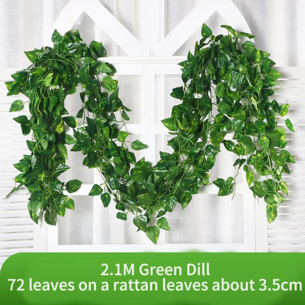 Thumbnail: 2.1M Green Ivy Leaf Hanging Vine Artificial Garland Silk Wall Plant Home Garden 