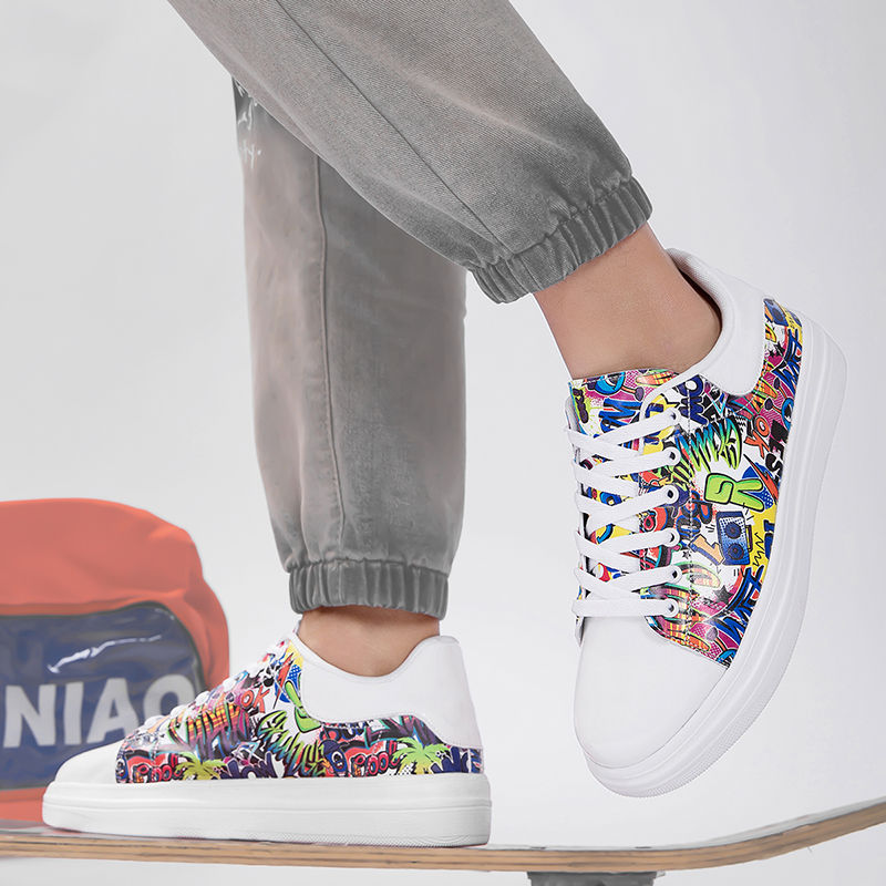 Thumbnail: Hot Sale Gold Silver Sneakers Men Hip Hop Casual Unisex Shoes Tennis Luxury Runn