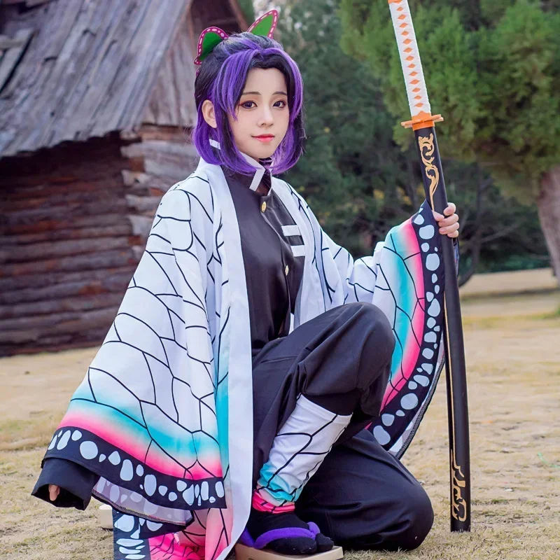 Thumbnail: Anime Demon Slayer Kochou Shinobu Cosplay Costume Kimetsu No Yaiba Kochou Unifor