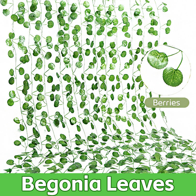 Thumbnail: Artificial Ivy Hanging Garland with LED Light Strings Green Ivy Leaf Vines Ratta