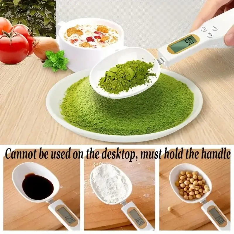 Thumbnail: Mini Spoon Scale Digital Kitchen Scale Electronic LCD Food Scale 0.1-500g Cookin