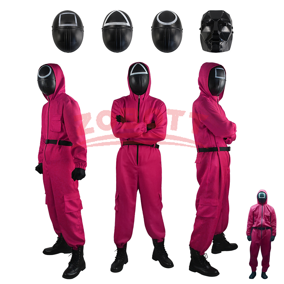 Adult Calamari Game Costume Guard Cosplay Jumpsuit Outfit Teenagers Tracksuit Ho