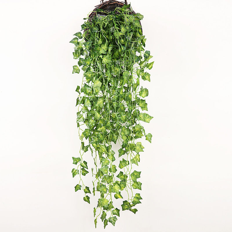 90cm Artificial Green Plants Hanging Ivy Leaves Radish Seaweed Grape Fake Flower