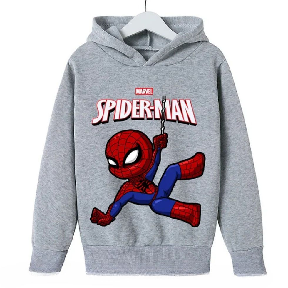 Thumbnail: New Children's Hoodies with Spider-Man Patterns for Boys and Girls in Autumn and