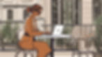 Affiliate marketer working on the laptop
