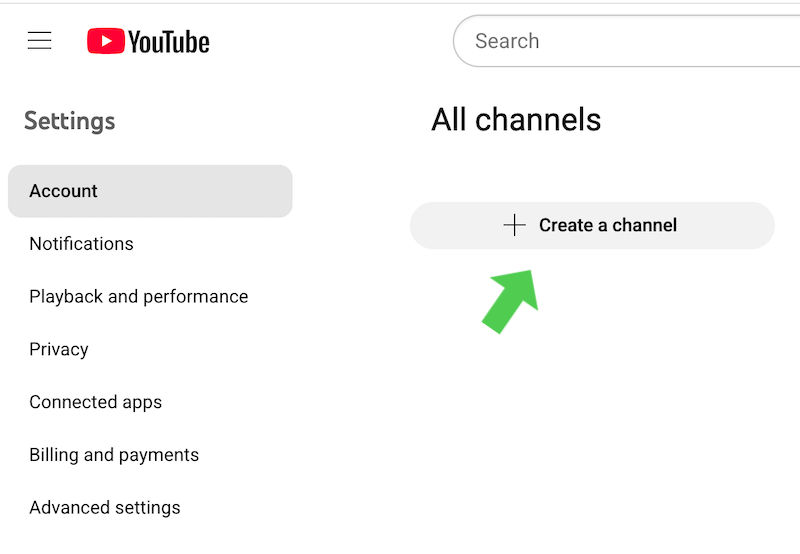 Start a YouTube channel