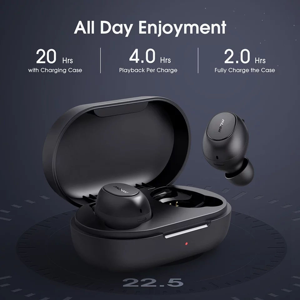 Thumbnail: Mpow MDots Wireless Earphones Bluetooth 5.0 True Wireless Earbuds with Punchy Ba