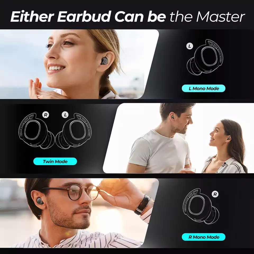 Thumbnail: Mpow M30 True Wireless Earbuds Bluetooth 5.0 TWS iPX7 Waterproof 25h Talktime