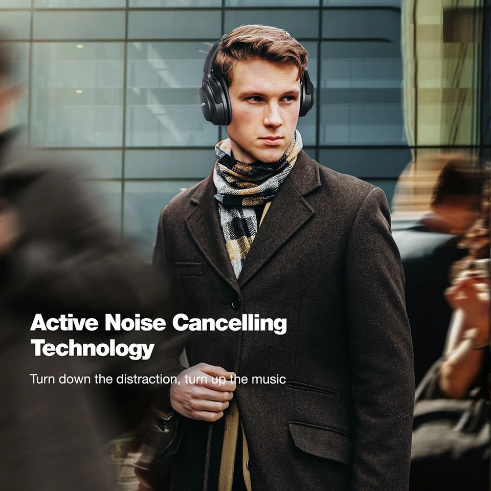 Thumbnail: Mpow H12 IPO Active Noise Cancelling Headphones 40h Playtime CVC 8.0 Mic Bluetoo