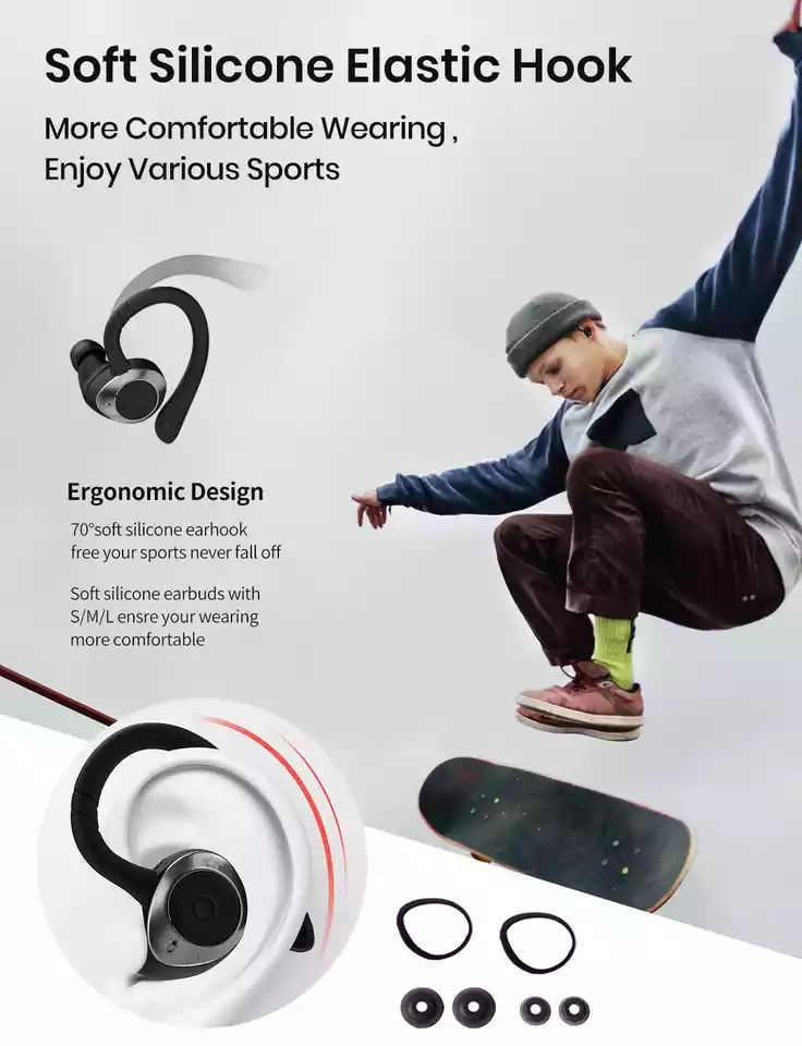 Thumbnail: Dyplay TWS In-Ear Earbuds Wireless Bluetooth 5.0 Earphones Sport Buds Headphones