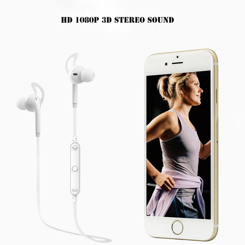 Thumbnail: AWEI A610BL Wireless Bluetooth Earphone Earbuds With Microphone 3D Stereo
