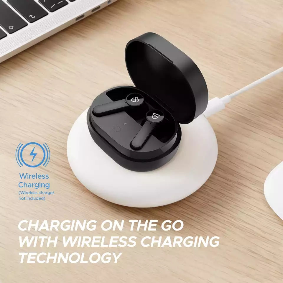 Thumbnail: SOUNDPEATS Q Wireless Earbuds Bluetooth 5.0 in-Ear Wireless Charging Earphones