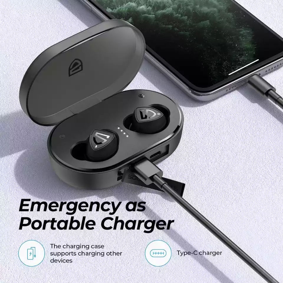 Thumbnail: SoundPEATS TWS Bluetooth 5.0 True Wireless Stereo Earbuds Trueshift 2 in-Ear Wir