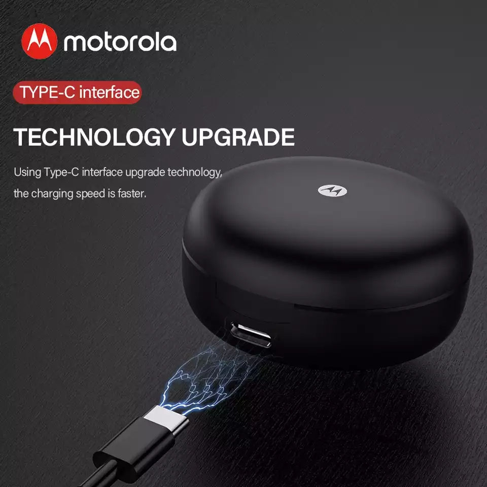 Thumbnail: Motorola True Wireless Earphone Bluetooth 5.0 Sport Headphone IPX5 Waterproof Ea