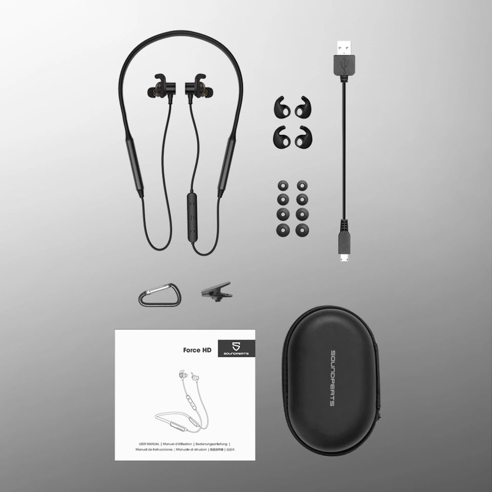 Thumbnail: SoundPEATS Force Pro Bluetooth Wireless Earphones CVC Built-in Mic Stereo Super