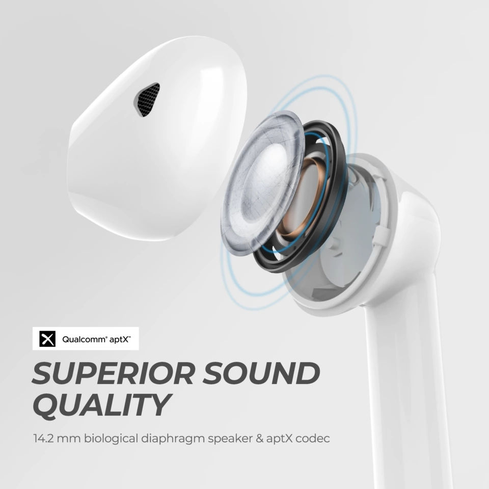Thumbnail: SoundPEATS Bluetooth Earbuds True Wireless Touch Control Earphones