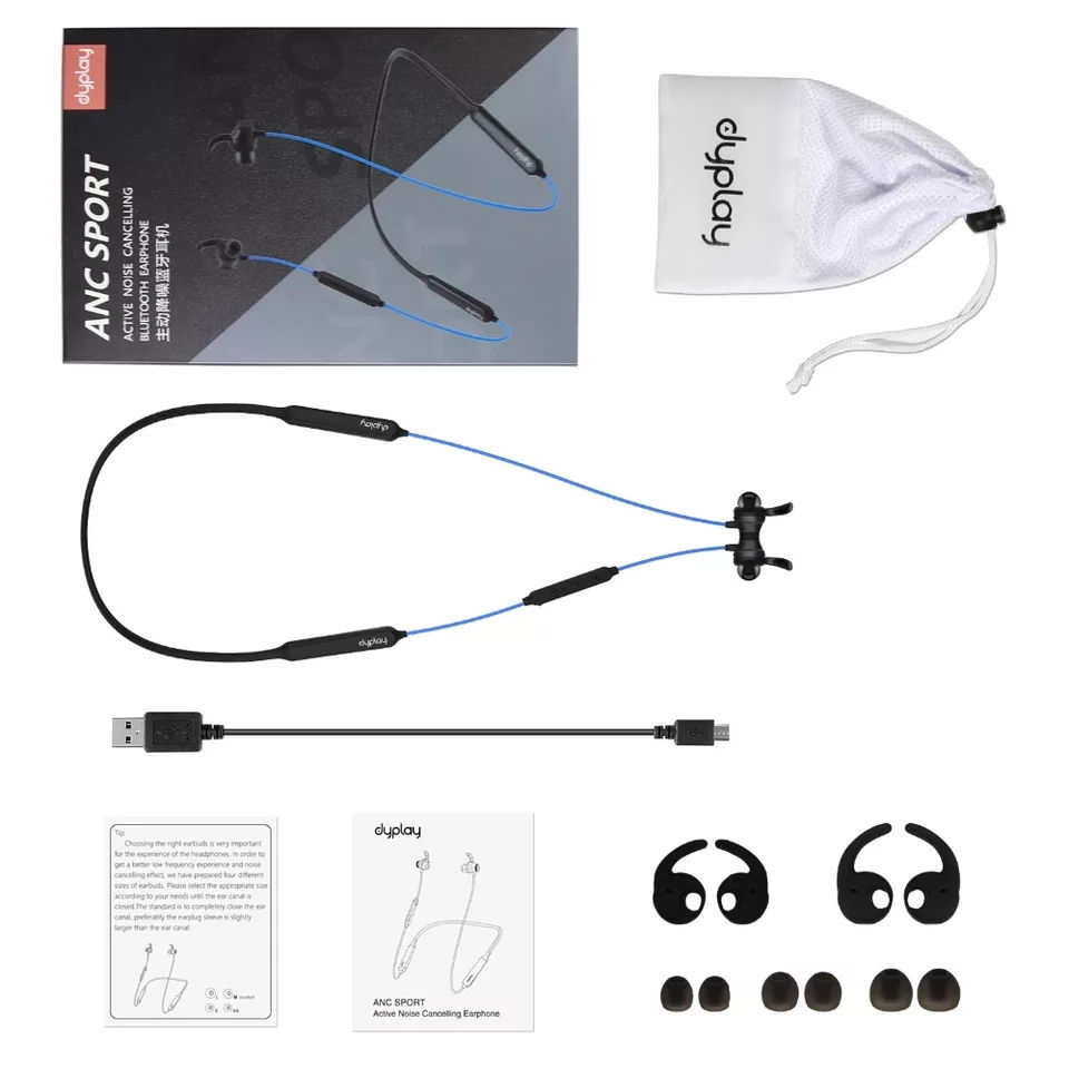 Thumbnail: ANC Bluetooth Earphones For Sport Active Noise Cancelling Wireless Earbuds