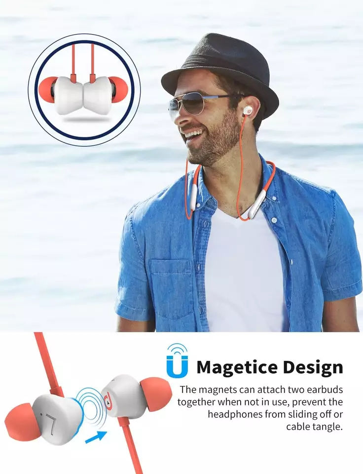 Thumbnail: Dyplay Acitive Noise Cancelling Wireless Neckband Bluetooth Earphones