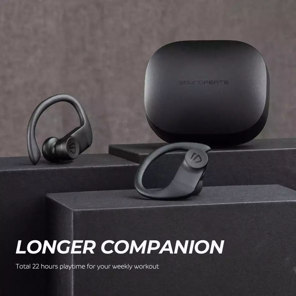 Thumbnail: SOUNDPEATS True Wireless Earbuds Over-Ear Hooks Bluetooth Stereo Wireless Earpho