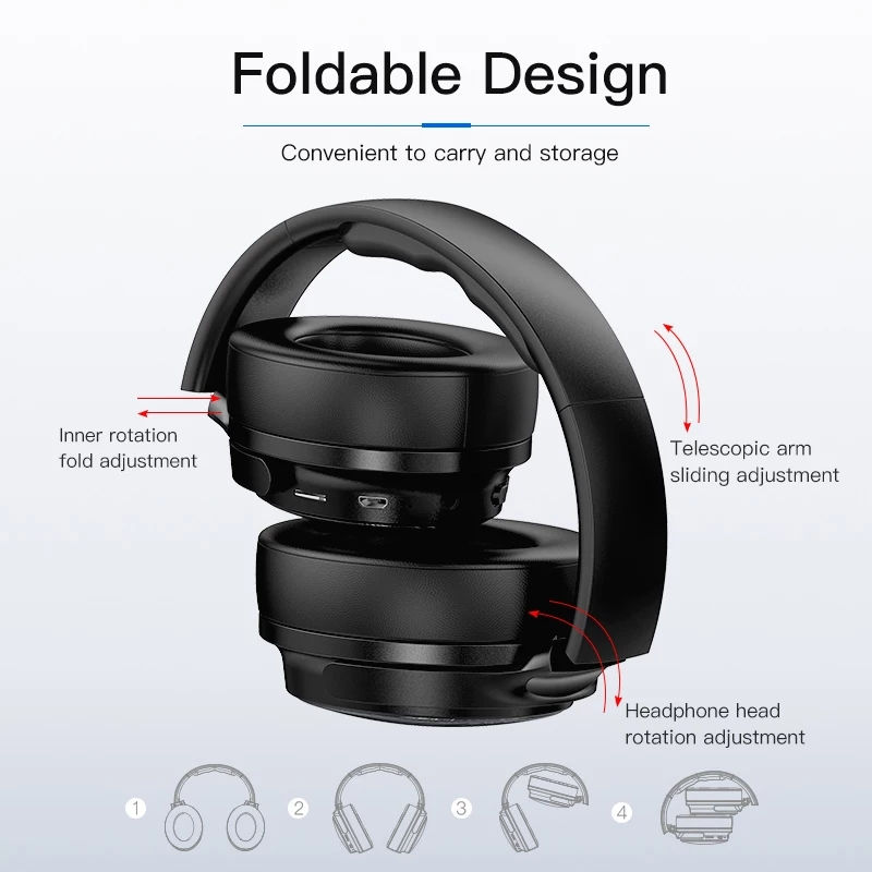 Thumbnail: AWEI Budget Bluetooth V5.0 Gaming Headphone Wired Wireless
