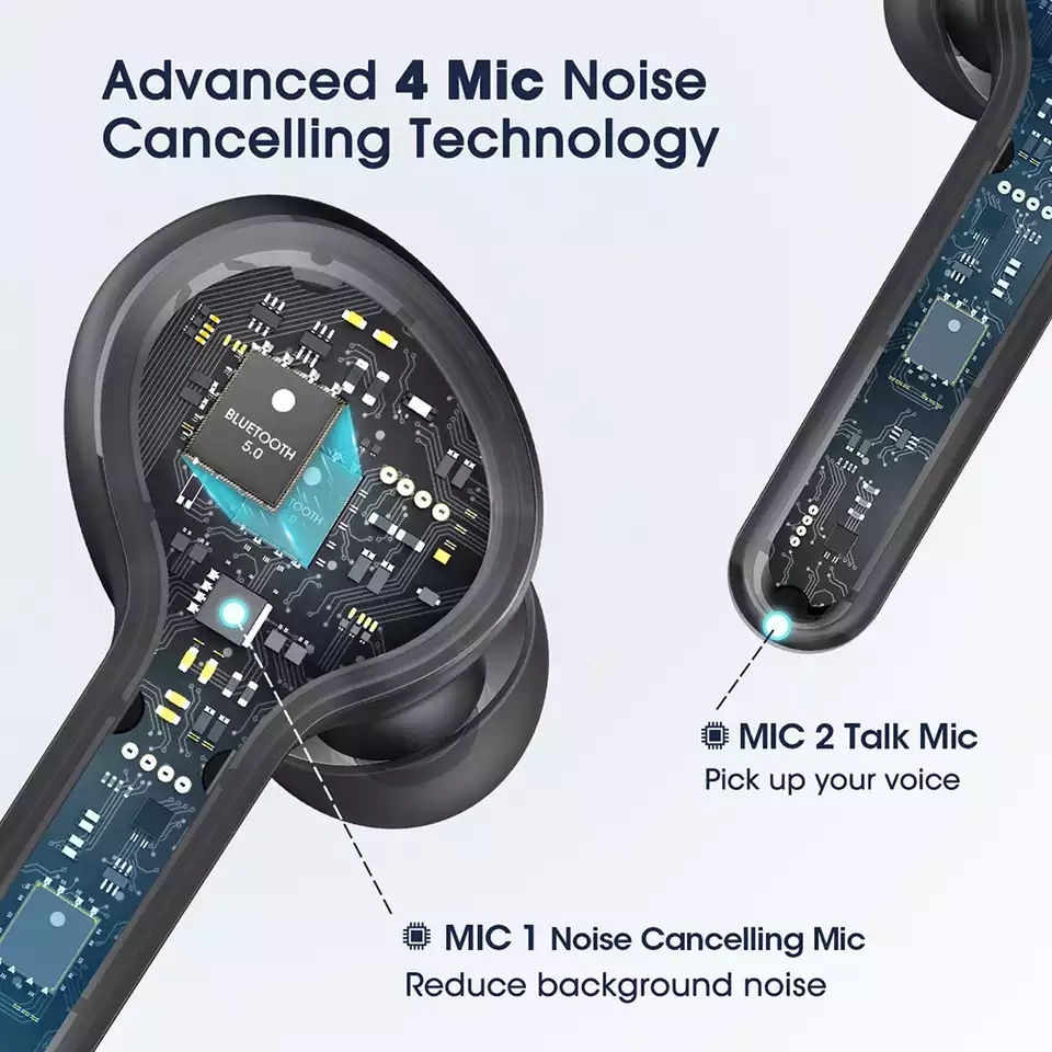 Thumbnail: Mpow M9 40hrs Playtime iPX7 Waterproof Bluetooth 5.0 TWS Earphone Mono/Twin Mode