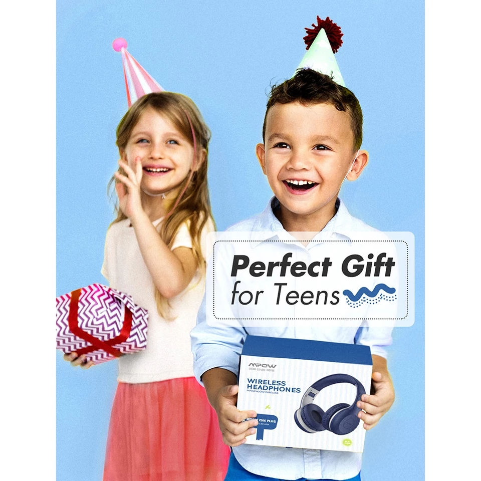 Thumbnail: Mpow CH6 Plus Bluetooth Kids Headphones V5.0 Wireless Headset 95dB Limited With