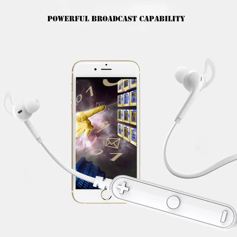 Thumbnail: AWEI A610BL Wireless Bluetooth Earphone Earbuds With Microphone 3D Stereo