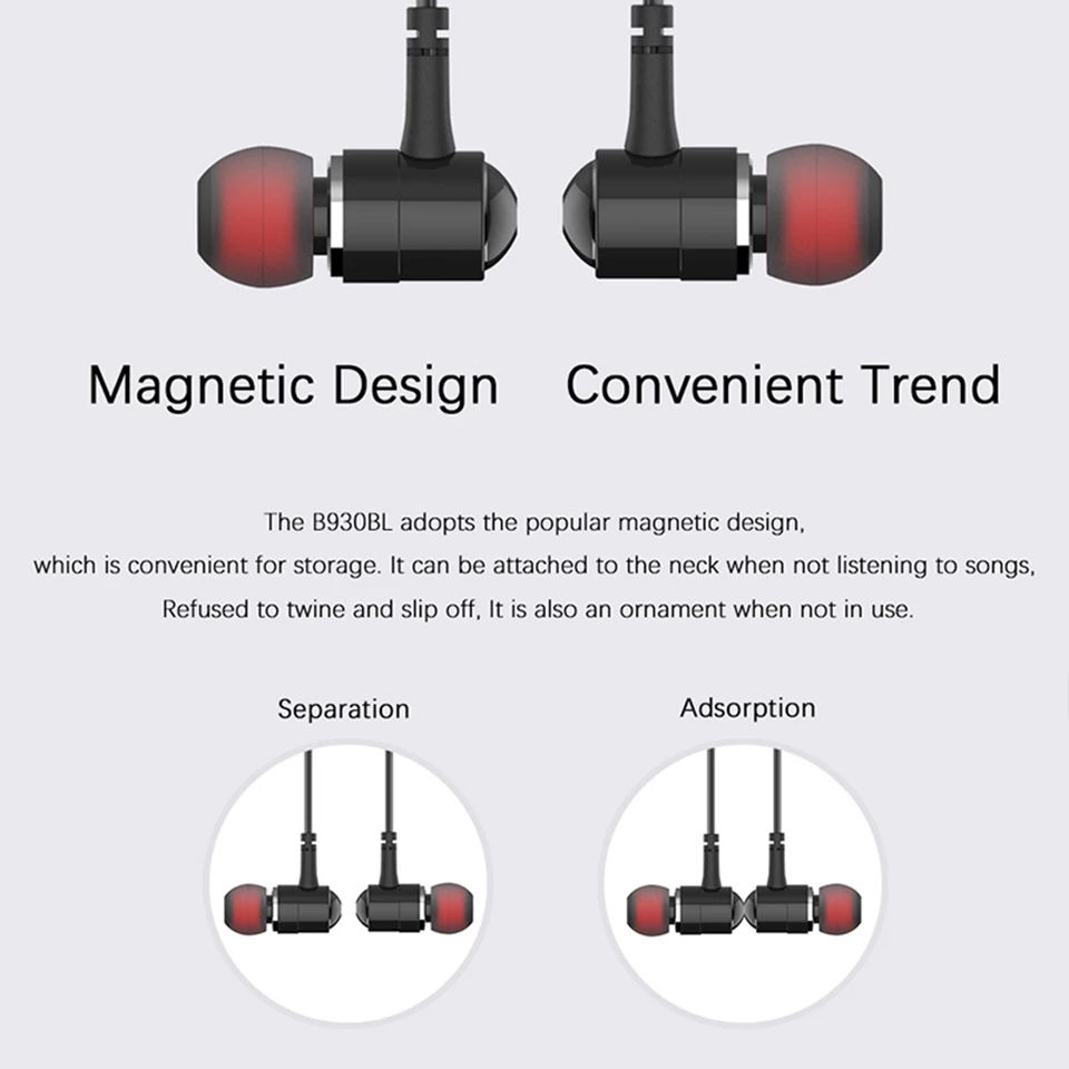Thumbnail: Awei G20BL Wireless In-Ear Stereo Sound Magnetic Bluetooth Sport Earphones