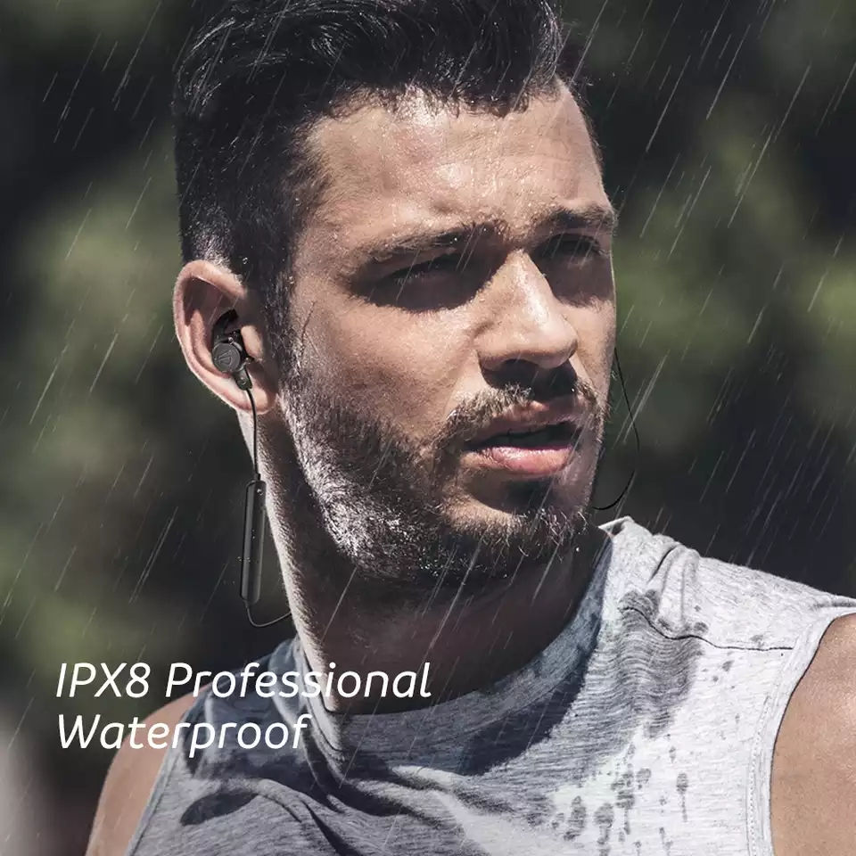 Thumbnail: SounPEATS Bluetooth 5.0 Wireless Earphones IPX8 Waterproof Sports