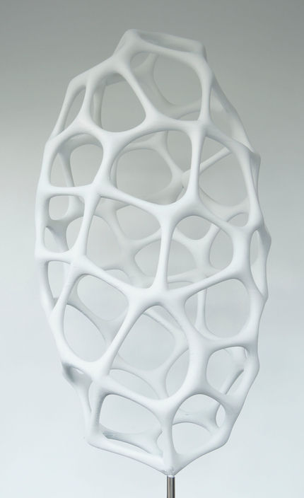 Franc Vila sculpture. New aluminium art 