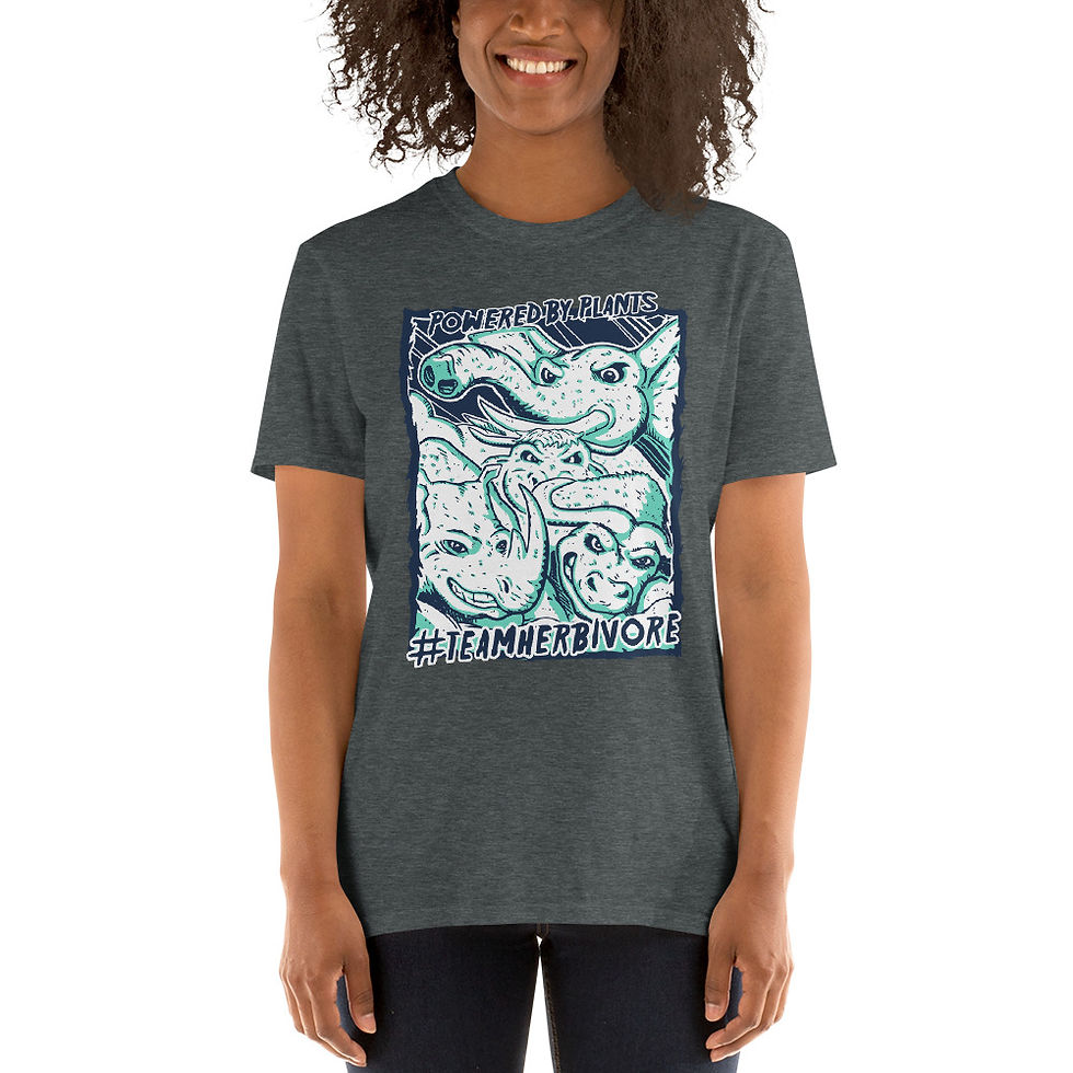 Thumbnail: Team Herbivore Animals Cotton Unisex T-Shirt