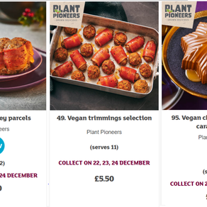 Sainsbury's Vegan Christmas 2020
