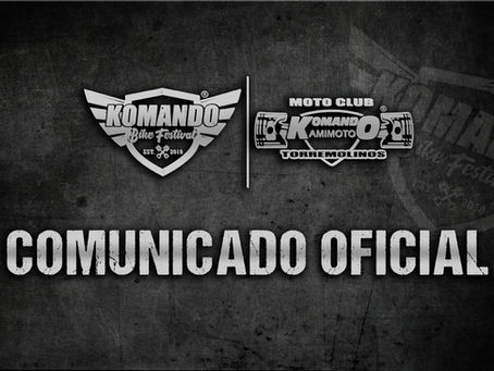 Comunicado Oficial Komando Bike Festival 2025