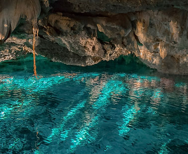 Underground cave system at Cenote Dos Ojos Tulum cenote diving tour