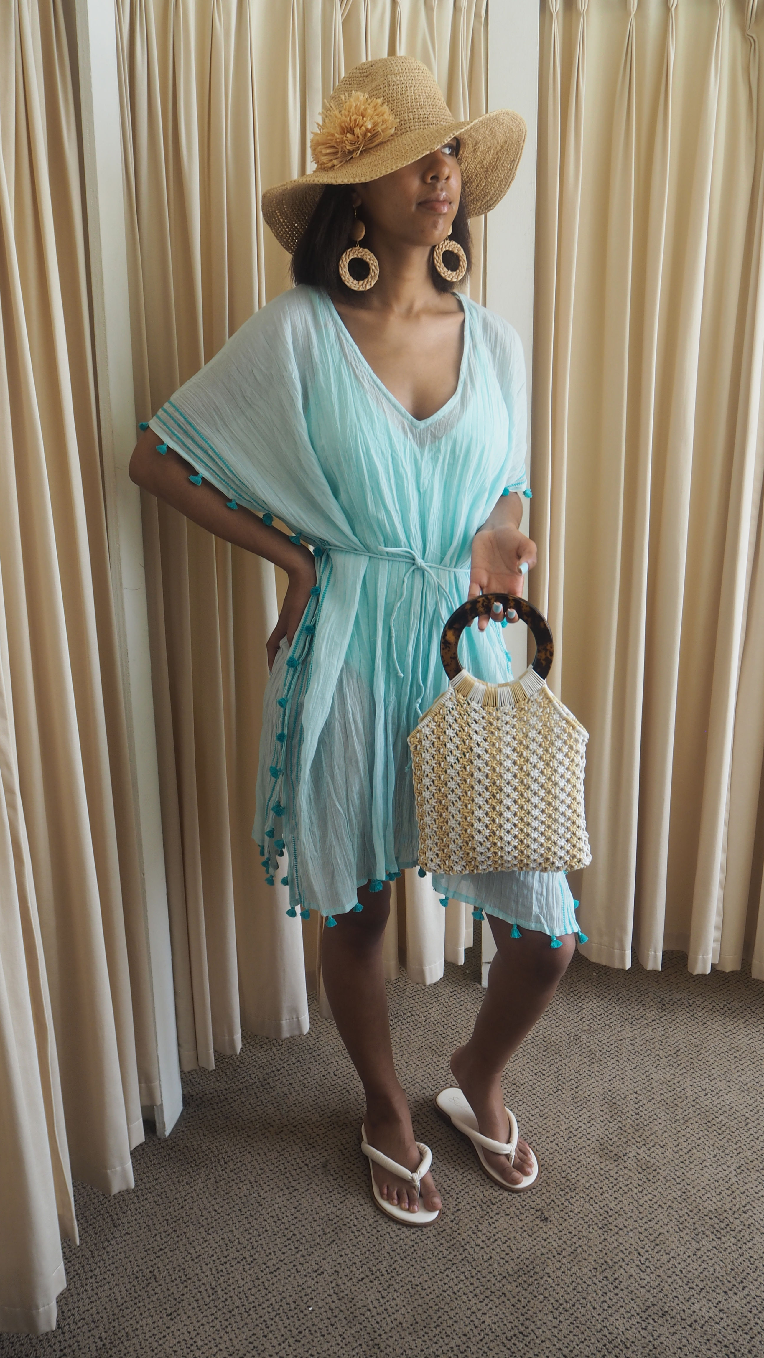 Tassel fringe cover up