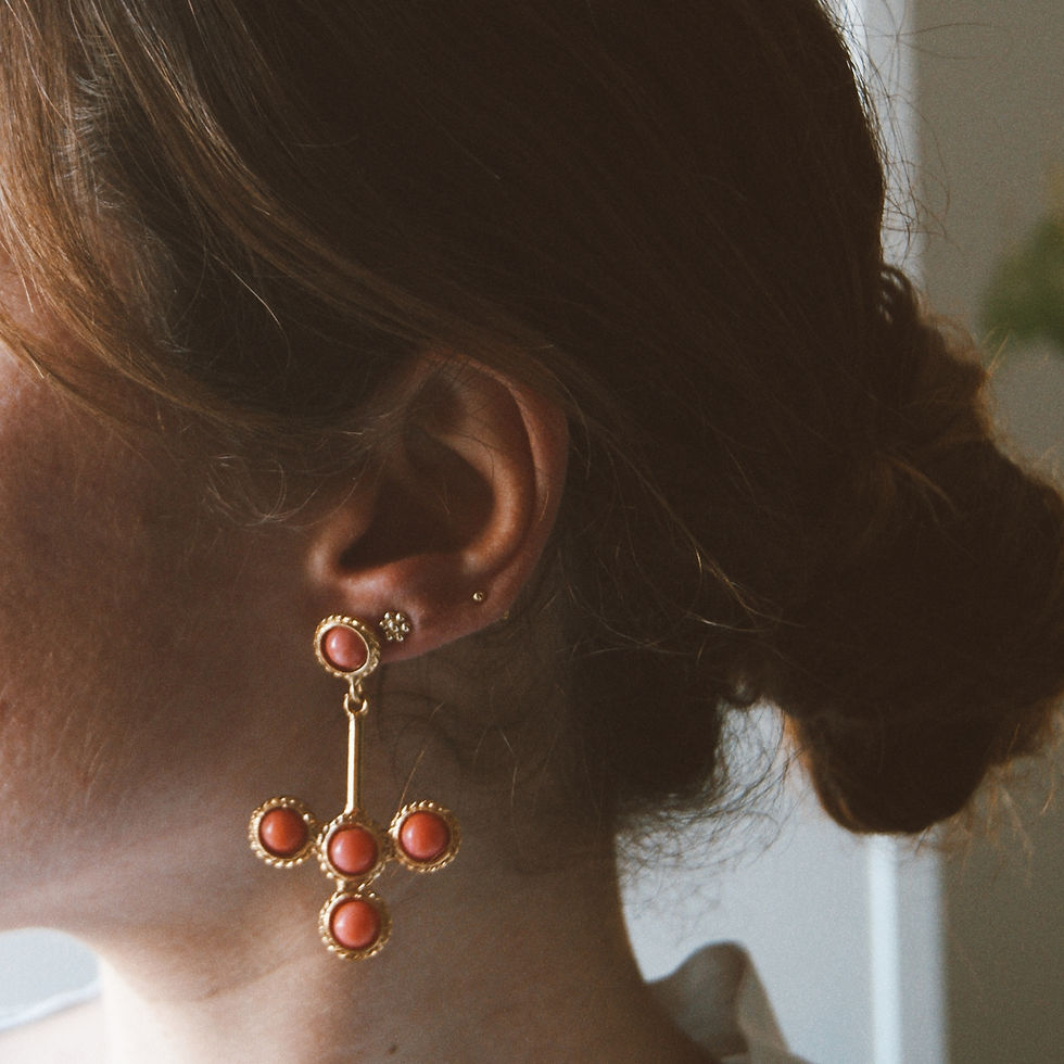 Miniatura: PENDIENTES ALBARICOQUE 