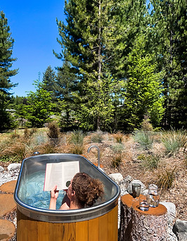 Enjoying a relaxing bath any time of the day