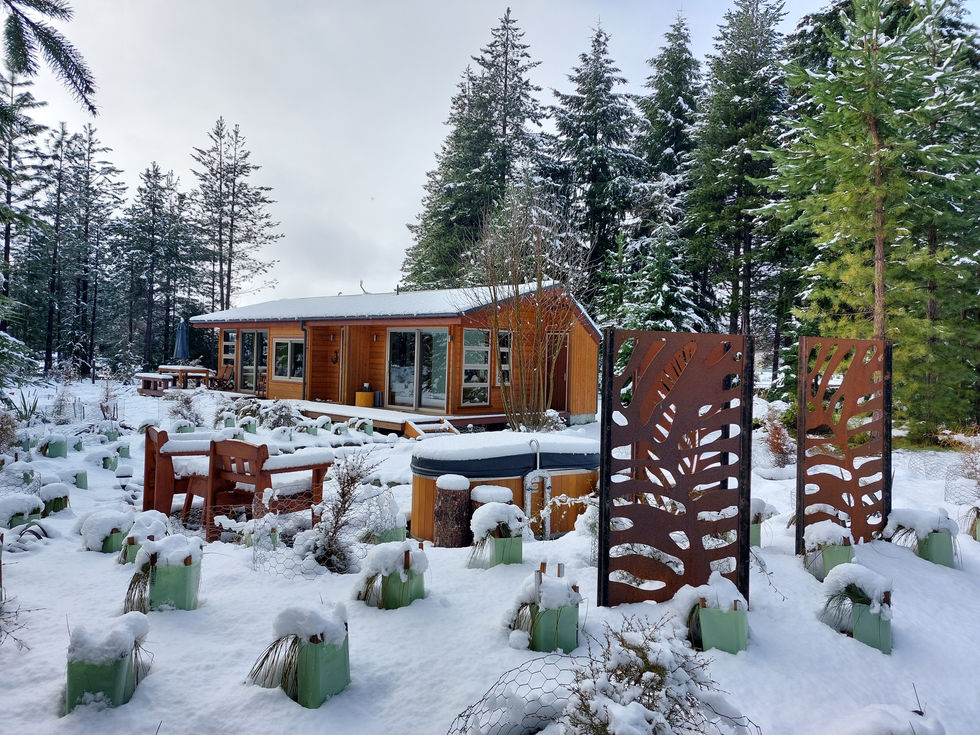 A late winter snowfall turning Twizel into a winter wonder land...