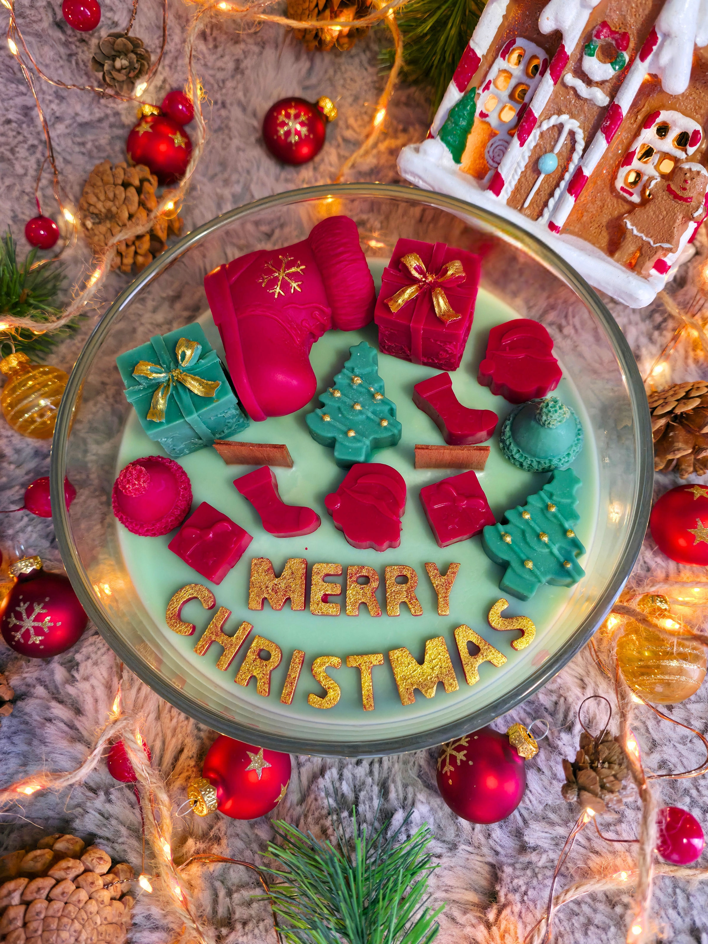 Kaars met tekst - Under the Christmas Tree