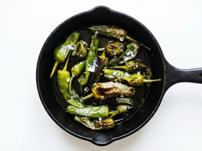 Pimientos de Padrón (realmente Herbón)