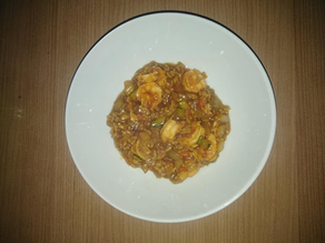 Ku-bak con gambas en olla GM